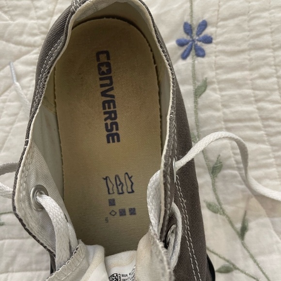 Dark grey woman’s converse size 8 - Picture 6 of 7